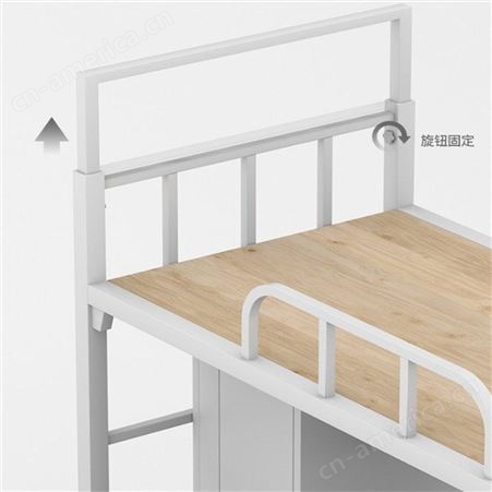 上下铺铁艺床 宿舍双层床 员工高低床 组合柜单人床